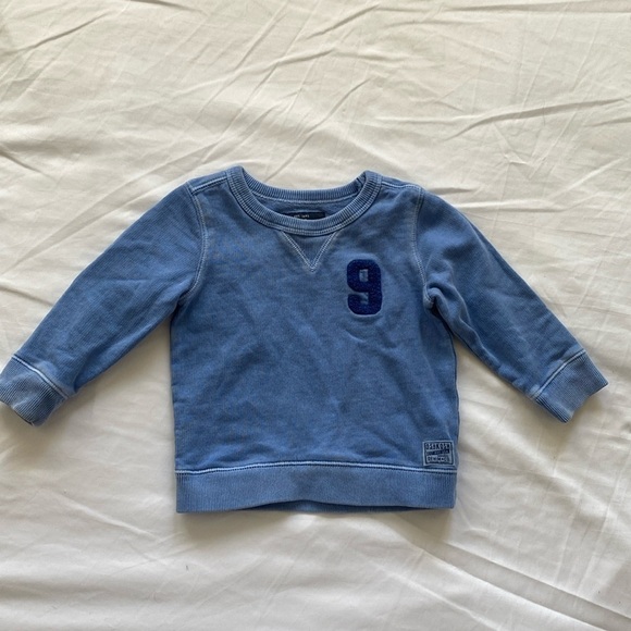 Oshkosh light blue distressed sweatshirt - Picture 1 of 5